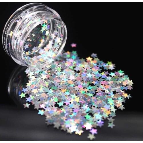 1 Pcs Nail Glitter Powder Rhinestones Crystal AB FlatBack Strass Sewing Fabric Garment Rhinestone Nail Art UV Silver Laser