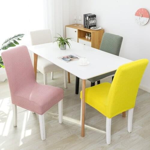 Dining Chair Cover for Home Dining Room Spandex Sretch Elastica Thick Chair Seat Covers Soft Case For Chair Kitchen Dinner 1PC