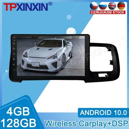 Android 10.0 For Volvo S60 2011 2012 2013 2014-2018 Stereo Touch Screen DSP Navigation 128GB Car Multimedia Radio Player Carplay