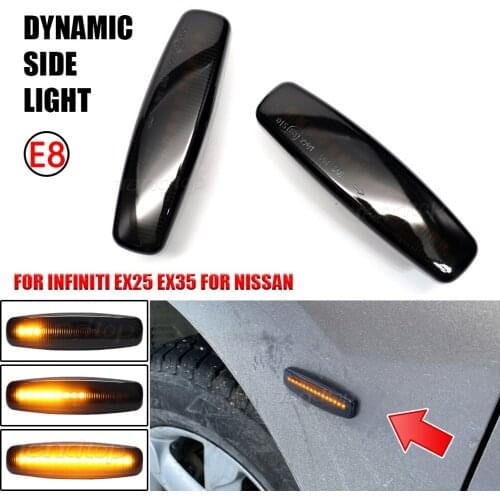 For Infiniti EX25 EX35 EX37 FX35 FX37 G25 G35 Q40 Q60 Q70 QX50 QX70 M25 M37 JX35 LED Flowing Turn Signal Light Dynamic Car Lamp
