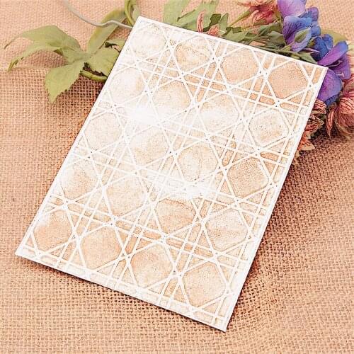 15x15 Grid Lines Embossing Folders Plastic Halloween Scrapbooking DIY Template Fondant Cake Photo Album Christmas Card Making