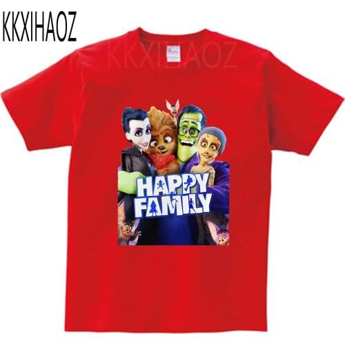 Newest Monster Family T-shirt Short Sleeve Digital Printing Casual Tops Kids Movie Summer Boy And Girl Tee Motion Clothes