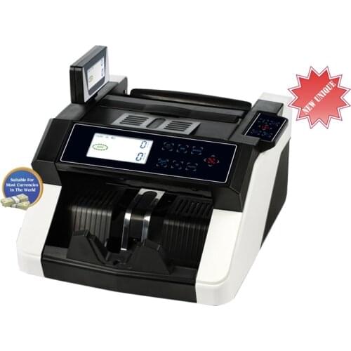 HSPOS Money Counter UV/MG/MT/DD Detecting Bill Cash Counting Machine Currency Banknote Counter HS-108