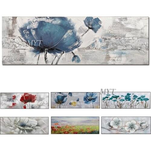 Simple Abstract Texture Flowers Acrylic Oil Painting Unframed Wall Canvas Art Unframed Wall Showpieces Artwork Hangings Picture