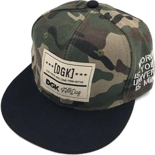 Brand DGK Snapback Caps Flat Hip Hop Baseball Cap Casquette Gorras Hat Adult Camouflage Adjustable Planas Hats For Men Women