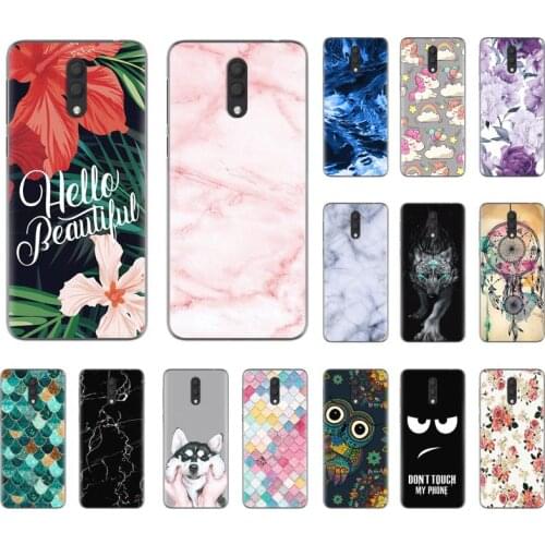 Colorful Painted Soft Phone Case For Alcatel 1X (2019) Without Fingerprint Version Colorful Painted TPU Silicone Soft Cover