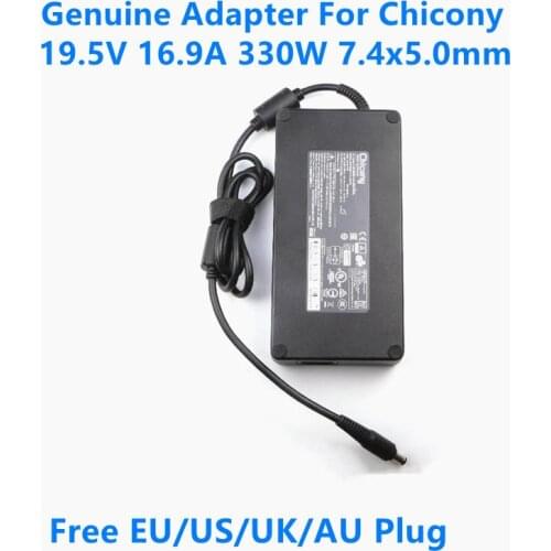 Genuine 19.5V 16.9A 330W 7.4x5.0mm Chicony A17-330P2A Power Supply AC Adapter For A330A010P Laptop Charger