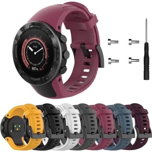 Original Silicone Wrist Strap For SUUNTO 5 Smart Watch For SUUNTO 5 Wrist Band Replacement Smart Bracelet Strap Accessories