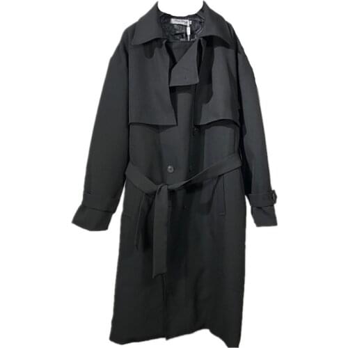 Owen seak Men Parker Coats Jackets Gothic Style Mens Clothing Trench Winter Women Dust Coats Jackets Windbreaker Black Size XL