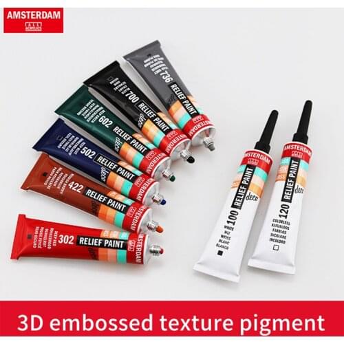 Terrence 20ml embossed texture pigment, three-dimensional effect, creative DIY metal color, fluid drawing line glue