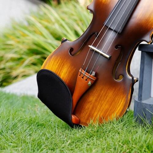Violin Shoulder Rest Violin Velvet Shoulder Pad Violin Chin Rest Cover Protector for 4/4-4/3 Violin