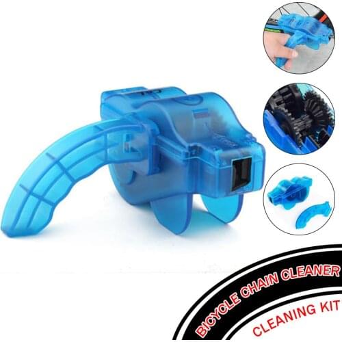 Portable Bicycle Chain Cleaner Bike Clean Machine Scrubber Wash Tool Mountain Road Bike Cycling Cleaning Kit