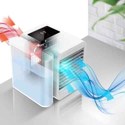 Portable Air Cooler Air Conditioner 99 Gear Adjustable Speed Summer Ventilador Touch-Screen 1000ml Water Tank Capacity 5V