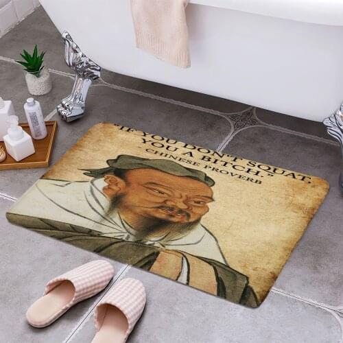 Squat Funny Proverb Gym 3D Print Doormats Rectangle Non-Slip DoorMat Bedroom Kitchen Entrance Print Door rugs Dropshipping