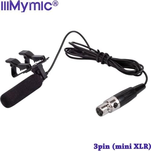 Pro Opera Condenser Lavalier Microphone for AKG Wireless Transmitter Long Range Sound-Absorbing Mini 3Pin XLR TA3F iiiMymic