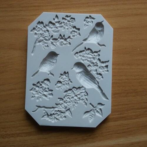 Cute 3D Bird Silicone Fondant Mold Cake Decorating Tools Sugarcraft DIY Cake Mold Kitchen Baking Chocolate Moulds SQ1770
