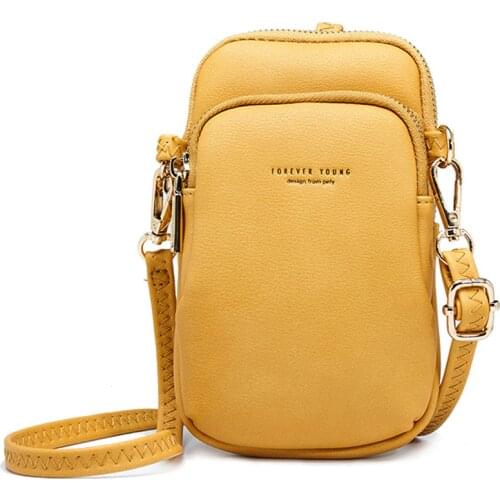 HOT Small Shoulder Bag For Women Brand Soft Leather Cell Phone Bag Ladies Crossbody Bag Purse Female Mini Sac Bolsos Designer