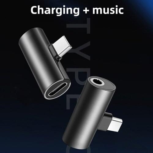 TYPE-C 2 In 1 Headset Charging + Music Adapter Suitable for Xiaomi Huawei Headset Adapter
