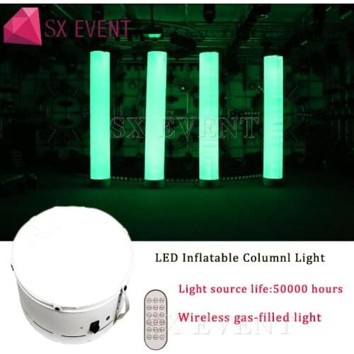 Party Club Decoration LED Inflatable Columnl Light Customized Size Waterproof Inflatable Pillar For Advertising