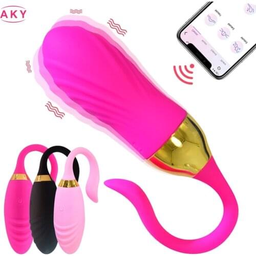 Female G-Spot Wireless APP Control Vibrating Egg Wearable Powerful Vibrator Love Jump Egg Sex Toys Goods for Women Adults 18