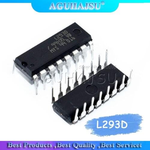 10pcs/lot L293D L293 293 DIP-16 IC Motor Driver Drive Chip PAR PusH Pull 4 Four Channel Module IC Chips