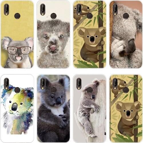 34H little koala Soft Silicone Tpu Cover Case for huawei p 20 lite pro y6 2017 mate 10 lite