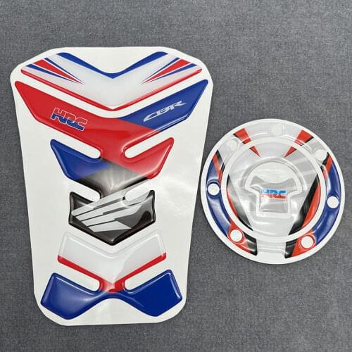 Motorcycle 3D Tank Cover Wheel Emblem Badge Pad & Tank Cap Sticker Decal For Honda CBR1000RR REPSOL HRC 2008-2011