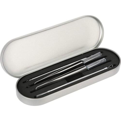 4Pcs Storage Box For Eyelash Extension Tweezers Organizer Case Eyelashes Eyeliner Pencil Box Womens Professional Makeup Tools