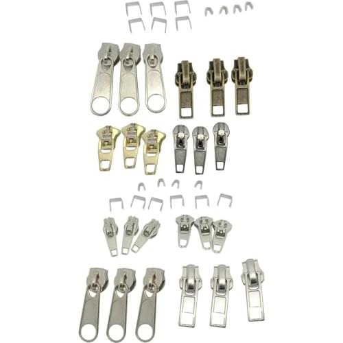 44pcs Universal Instant Fix Zipper Repair Kit Zip Sliders Stops Replacement