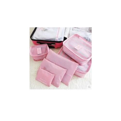6pcs Travel Storage Bag Waterproof Clothing and Underwear Finishing Bag Package Travel Suitcase Travel