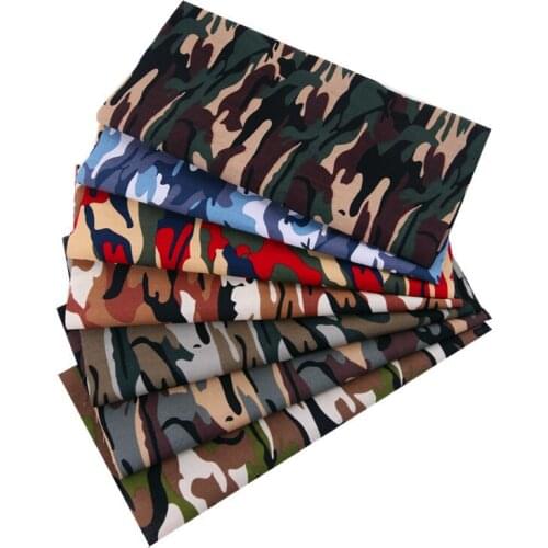 7pcs/Lot, 48x48cm Camouflage Series Cotton Fabric Bundle,Sewing Quilting DIY Patchwork Handmade Cloth