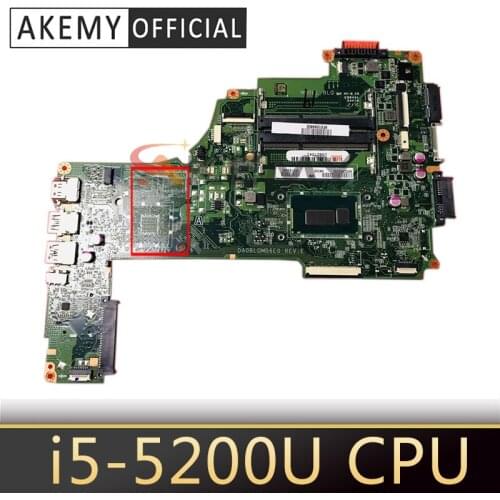 Akemy DA0BLQMB6E0 For Toshiba Satellite C55 S55 C55-C laptop motherboard Core SR23Y i5-5200U A000388580