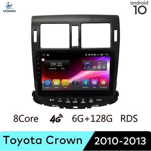 ANTWINS Android 10 Car Radio Stereo Multimedia Player with Touch Screen Bluetooth Apple Play for Toyota Crown 2010-2013