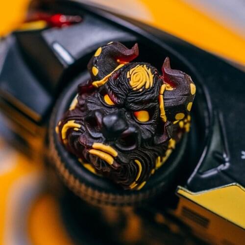 1pc handmade resin keycap for MX switches mechanical keyboard individuality Bull head keycap