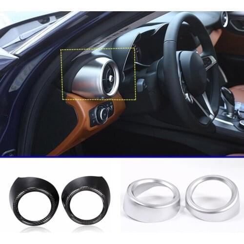 For Alfa Romeo Giulia Stelvio 2017 Car Dashboard Air Vent Cover Trim Accessories