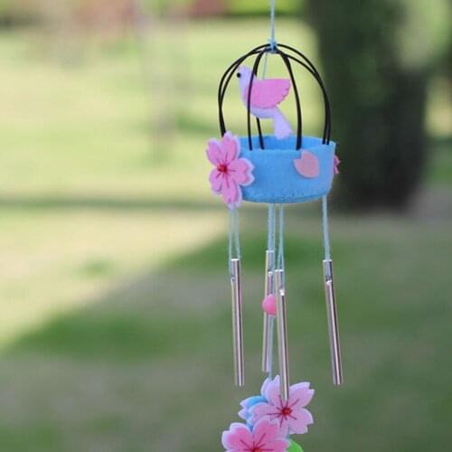 So Cute DIY Felt Package flower bird wind bell DIY sewing Felt Learning Tool Home Party Decoration birthday Gift Present
