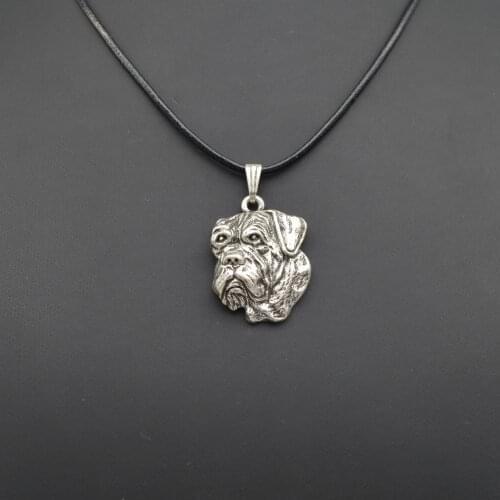 Fashion Cute vintage 3D Dogue de Bordeaux dog Pendant Choker women Necklace Trendy delicate charm gift Jewelry