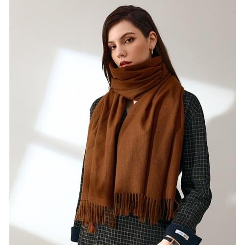 2021 fashion winter women scarf thin shawls and wraps lady solid female hijab stoles long cashmere pashmina foulard head scarves