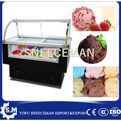 Ice Cream Showcase Freezer, Ice Cream Display Cabinet Freezer