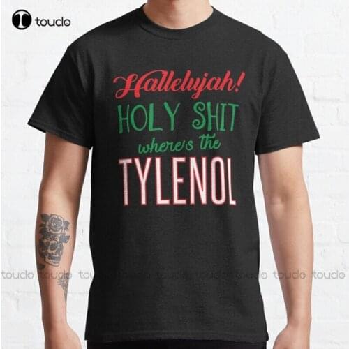 New WhereS The Tylenol Classic T-Shirt Cotton Tee Shirt