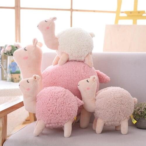 New Cute Sheep Alpaca Plush Toy Soft Stuffed Lamb Animals Doll Pillow Baby Kids Children Birthday Gift Toys Kawaii Home Decor
