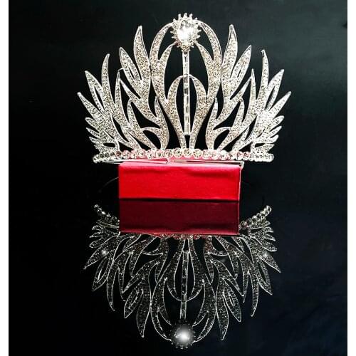 New Luxury Bridal Headwear Rhinestone Tiara Pageant Crown Wedding Tiaras Royal Alloy Women Hair Accessories Jewelry