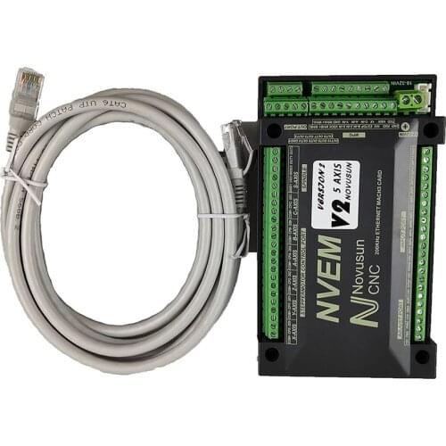 Cnc motion controller NVEM V2.1 upgrade 3axis 4axis 5axis 6axis mach3 control card Ethernet interface