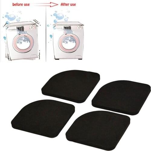 For 4pcs Washing machine Anti Vibration Pad Shock Proof Non Slip Foot Feet Tailorable Mat Refrigerator Floor Furniture