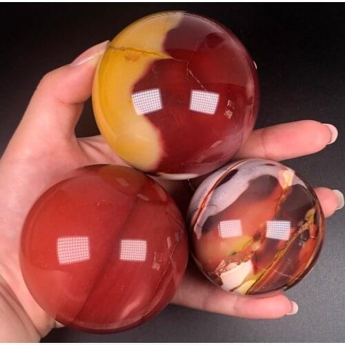 Natural yolk Ball Crystal Stone Sphere Great for Meditation Home Decoration Chakra Reiki Stone
