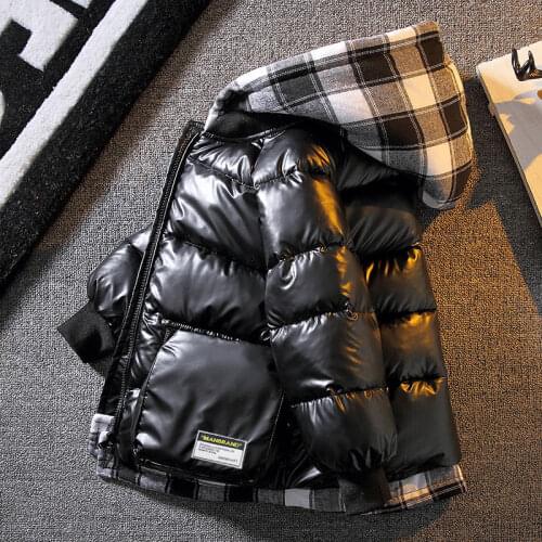 2021 New High Quality Winter Child Boy Down Jacket Parka Big Boys Windproof Warm Coat 4-12 Year Black Hooded Outerwears
