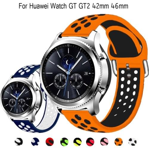 Sports Band For HUAWEI WATCH GT2 42mm 46mm Strap Band Bracelet Sport Replacement Watch Band For Samsung Gear S3/Samsung Gear S2