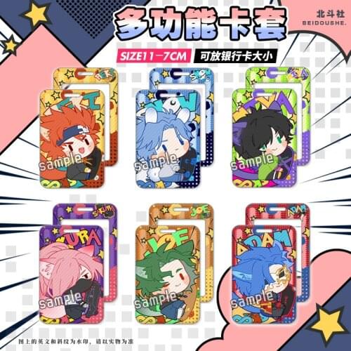 SK∞ the Infinity Langa Miya Cherry Blossom ABS Student ID Bus Bank Card Holder Keychain 7428 Card Case Cover Box Pendant Toy