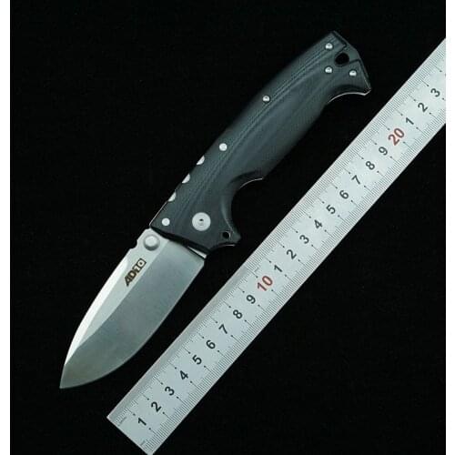 LEMIFSHE AD10 folding knife D2 blade G10 handle outdoor camping survival kitchen knife fruit utility knife EDC gift tool knife