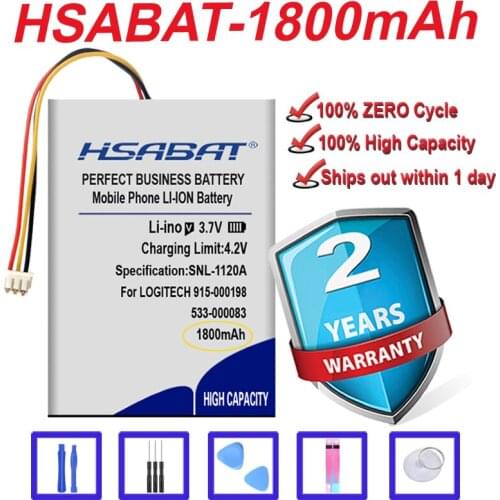 Top Brand 100% New 1800mAh Battery for LOGITECH 915-000198 Harmony Touch Ultimate 1209 533-000083 533-000084 in stock